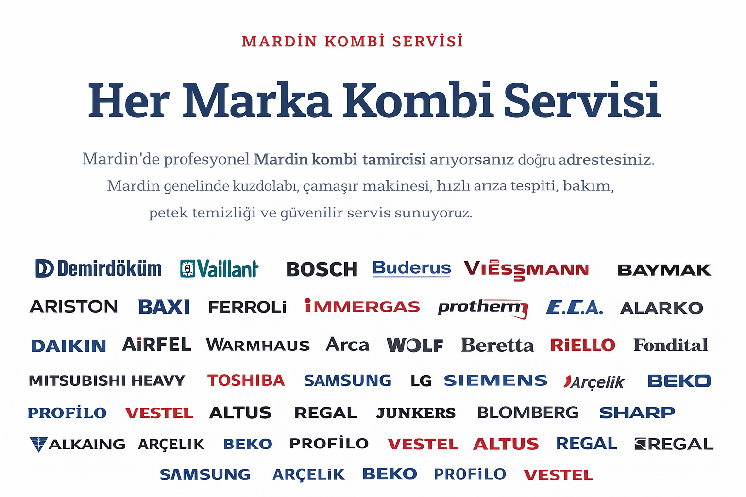 Mardin Kombi Bakımı